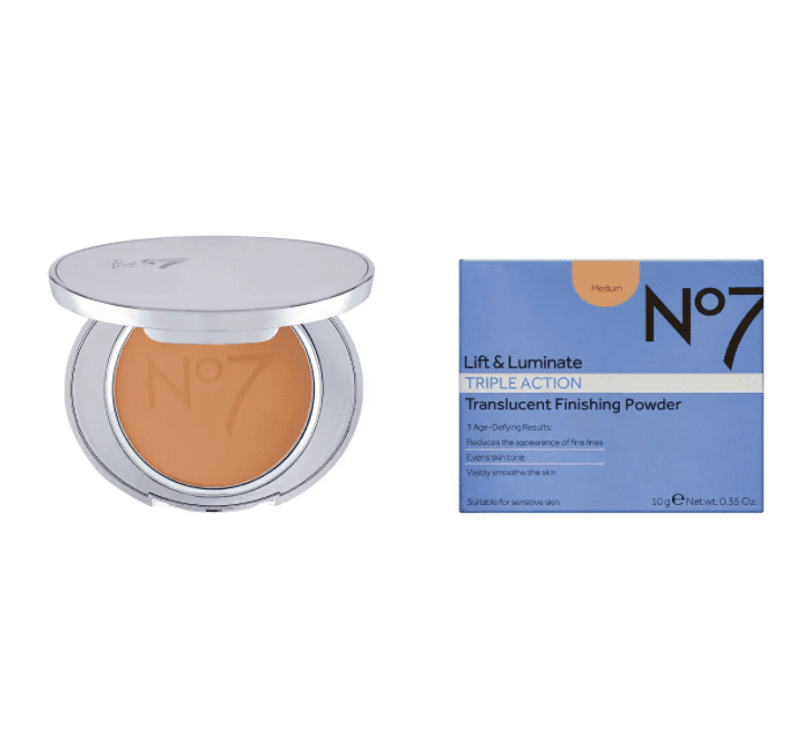 No7 Lift & Luminate Triple Action Translucent Finishing Powder ShadeMedium .35oz