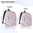 thumbnail image 2 of Lafuoo Llama Unicorn and Rainbow Pattern Canvas Backpack, Zipper Laptop Backpack Travel Bag Sports Bag Unisex-Small, 2 of 5