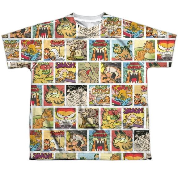 Garfield - Collage - Youth Short Sleeve Shirt - Large