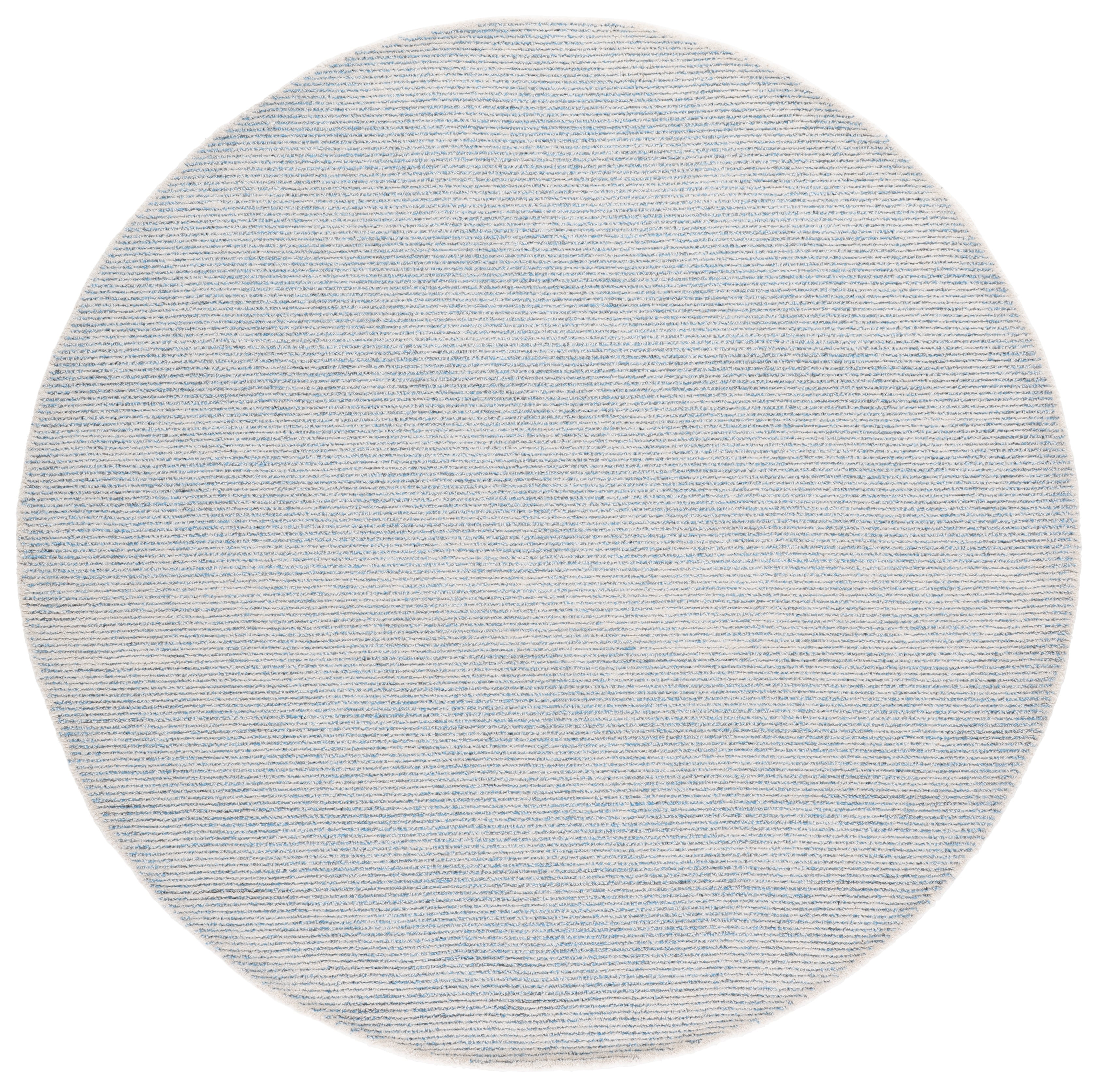 SAFAVIEH Abstract Rumen Solid Color Area Rug, Blue/Gray, 6' x 6' Round