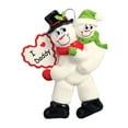 thumbnail image 5 of Ornaments by Elves Personalized Snowman Family of 2 Christmas Ornament 2024 Daddy with Kid Decor, 5 of 10