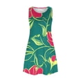 thumbnail image 4 of Vestido estilo suéter estampado sin mangas con cuello redondo para mujer OAVQHLG3B Store  lin121212, 4 of 4