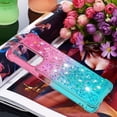 thumbnail image 7 of For Xiaomi Redmi Note 10 Pro/Note 10 Pro Max Case With Creativity Clear Gradient Quicksand Glitter Flowing Liquid Floating Case Bling Diamond Sparkle Cover for Redmi Note 10 Pro JB Powder Blue, 7 of 7