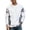 a-32White6, variant on Mens Crew Neck Long Sleeve Fashion Patchwork TShirt For Casual Daily Wear Weekend Gatherings Streetwear Outings Dark Gray L