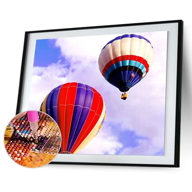 Taladro Diamante Pintura (DB5774) Globo 5D Bordado completo DIY Punto de cruz Decoración (3) 50x70cm FLhrweasw Nuevo