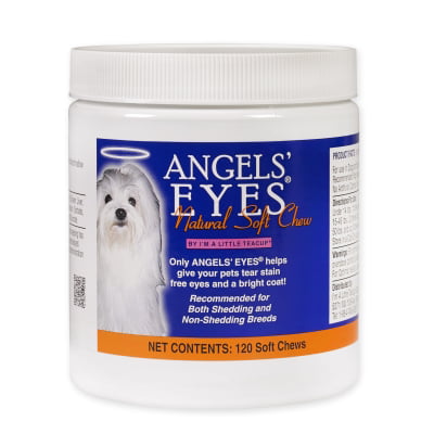 Angels' Eyes Natural Tear Stain Care for Dogs, Chicken Formula, 120 Soft