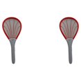thumbnail image 4 of Injueey Trampa de insectos eléctrica segura y conveniente para mosquitos e insectos Raqueta de mosquitos eléctrica sin olor económica, roja rojo 2Conjunto, 4 of 6
