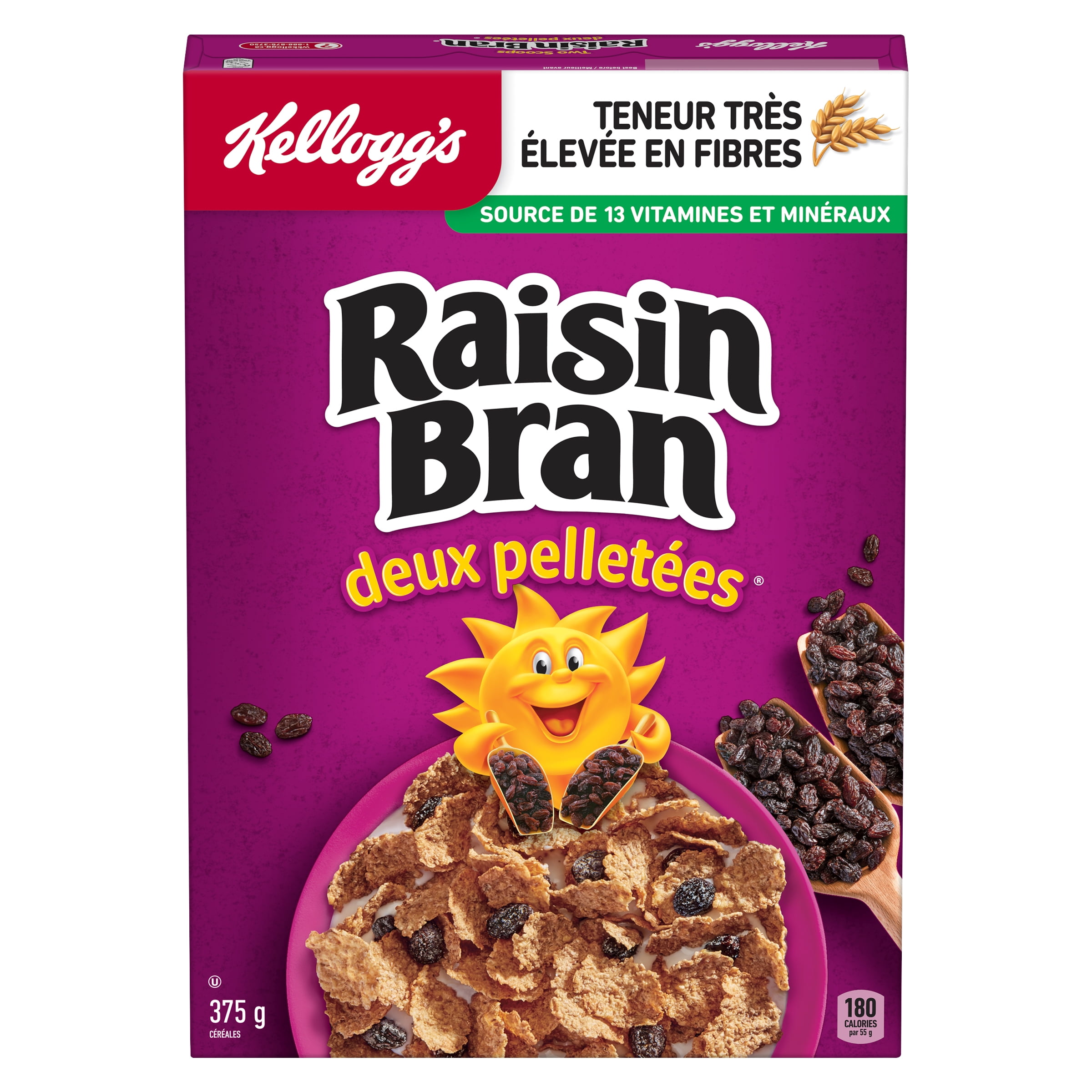 Kellogg’s Two Scoops® Raisin Bran Original 375g