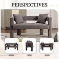 thumbnail image 5 of BISHE Modern Chenille Loveseat Sofa, Plush 2-Seater Couch for Small Spaces, Upholstered Accent Sofa Bed with Soft Fabric, Compact Apartment Sofa for Living Room & Bedroom, Grey, 5 of 9
