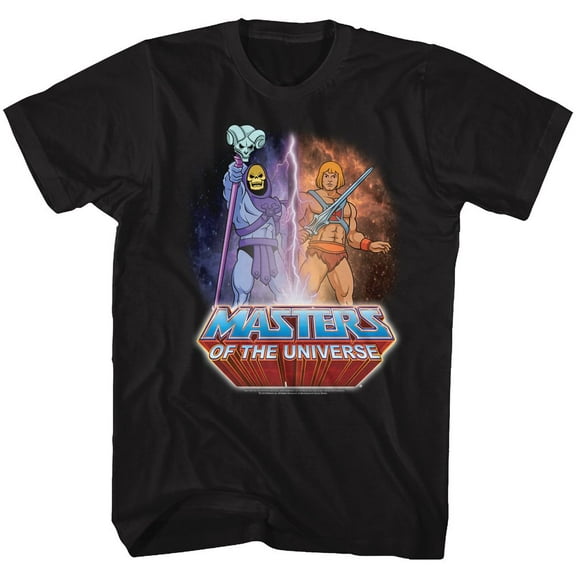 Masters Of The Universe Lightning Black Adult T-Shirt