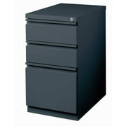 Cooper 3 Drawer Mobile File Cabinet in Charcoal