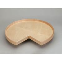 Rev-A-Shelf LD-4NW-401-32BS-1 Lazy Daisy Natural Wood 32" Diameter Kidney Shaped Undrilled Lazy Susan Shelf w ... by Rev-A-Shelf