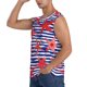 thumbnail image 3 of Fotbe Sea Stars Men's Camiseta sin Mangas Estampada para Hombres, Playera Casual para Gimnasio, Entrenamiento, Playa-3X-Large, 3 of 7