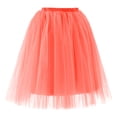 thumbnail image 5 of RUTAYY Women Pleated Knee Length Skirt Adult Tutu Dancing Skirt Solid Color Smocked Boho Pleated Skirts, 5 of 5