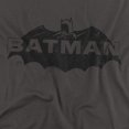 thumbnail image 2 of Batman T-Shirt Newsprint Logo Unisex Graphic Tee For Men & Women, 2 of 7