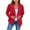 Red, variant on Lovskoo 2024 Blazers for Women Business Casual Suit Open Front Cardigan Fitted Jacket Office Cropped Solid Blazers Coat Tops Red