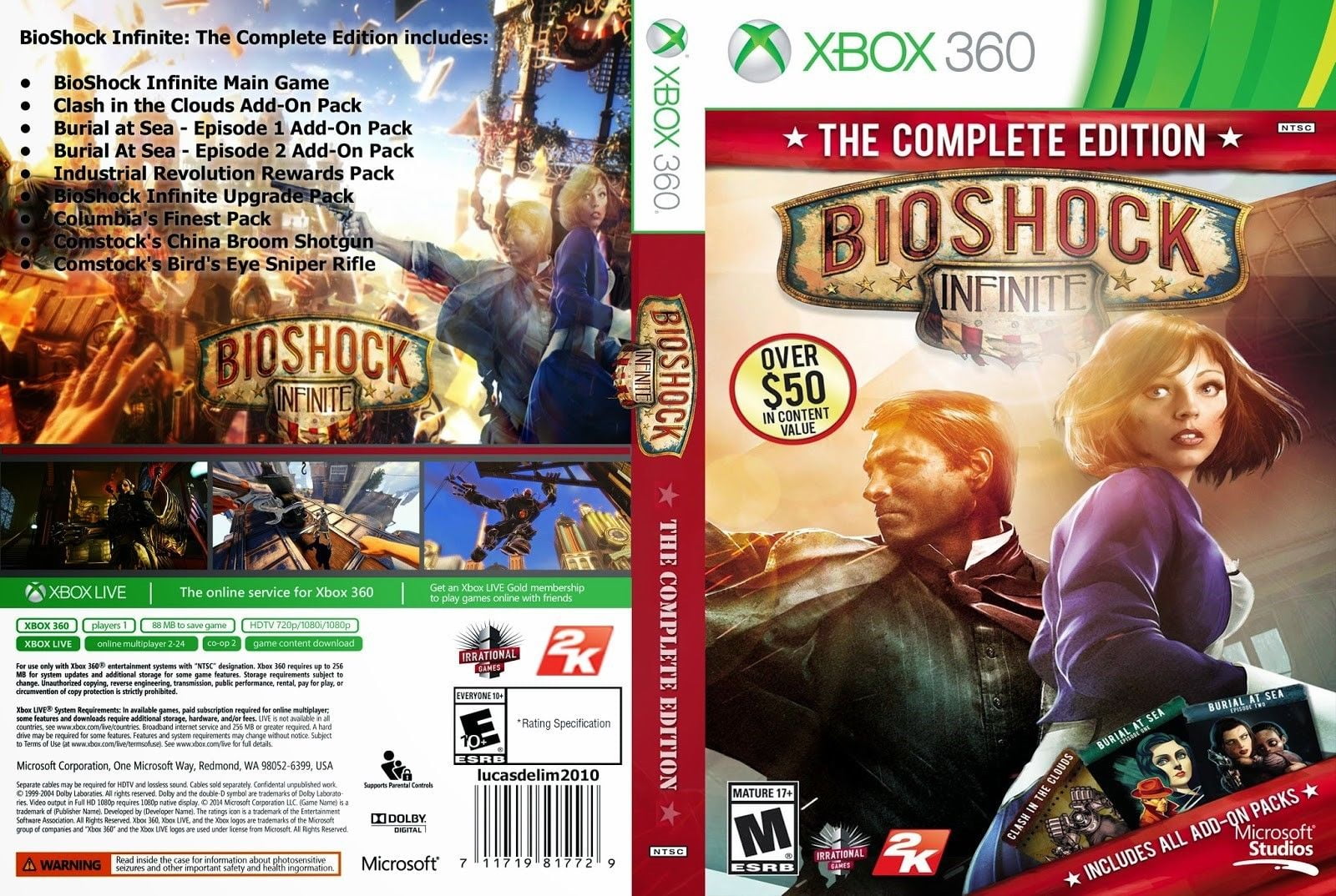 Bioshock Infinite The Complete Edition Xbox 360 Refurbished Walmart Com Walmart Com
