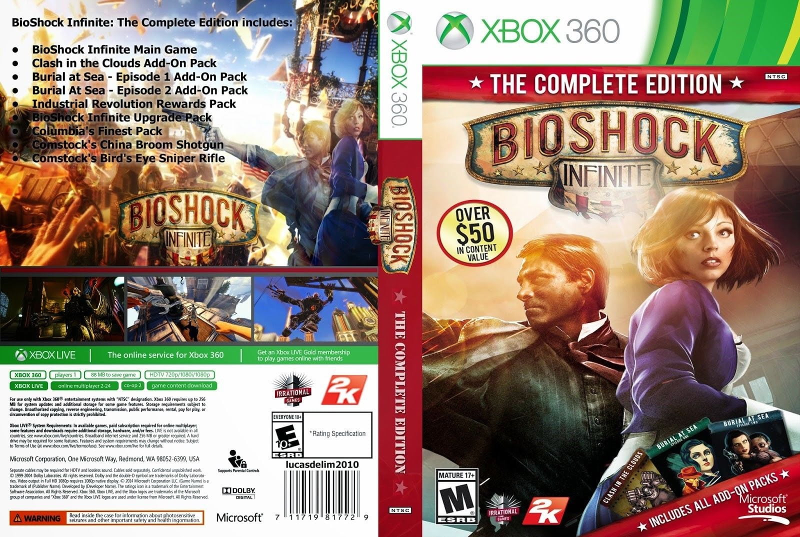 Bioshock Infinite Xbox 360 Seminovo 