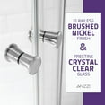 thumbnail image 3 of ANZZI Mare 35 in. x 76 in. Framed Shower Enclosure with TSUNAMI GUARD in Brushed Nickel, 3 of 13