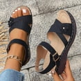 thumbnail image 3 of Women's Comfortable Summer Sandals - Open Toe Walking Shoes for Beach Vacation Dressy, 3 of 13