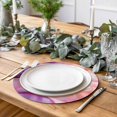 thumbnail image 6 of Round Placemats Abstract Ombre Pink Marble 15 inch Set of 4 Table Mats for Dining Table Modern Art Heat Resistant Non-Slip Kitchen & Home Decorative Place Mat Set, 6 of 8