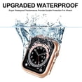 thumbnail image 2 of for Apple Watch Case 41mm Series 7 & Series 8 with Screen Protector, Waterproof Hard PC Ultra-Thin Bumper HD Clear Anti-Fog All Around Protective Cover for 41mm Rosegold, 2 of 5