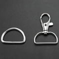 thumbnail image 6 of 60Pcs Swivel Snap Hooks And D Rings For Lanyard And Sewing Projects (1 inch Inside Width), 6 of 8