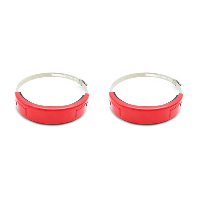 Kenally Anillo de fijación de tubo protector de escape de motocicleta piezas de repuesto rojo Rot 2piezas Kenally CBP281316