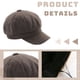 thumbnail image 3 of Gorra de vendedor de periódicos para mujer, boina con visera, suave, de 8 paneles, estilo vintage, gorra octogonal para taxista, para mujeres y niñas, 3 of 5