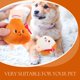 thumbnail image 3 of KAKOWELY 2 juguetes masticables para perros, adorables juguetes de peluche con diseño de dibujos animados para perros agresivos., 3 of 5