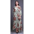 thumbnail image 2 of Bimba Floral Ladies Kaftan Holiday Loungewear Maxi Dress Beach Coverup-4X-5X, 2 of 5