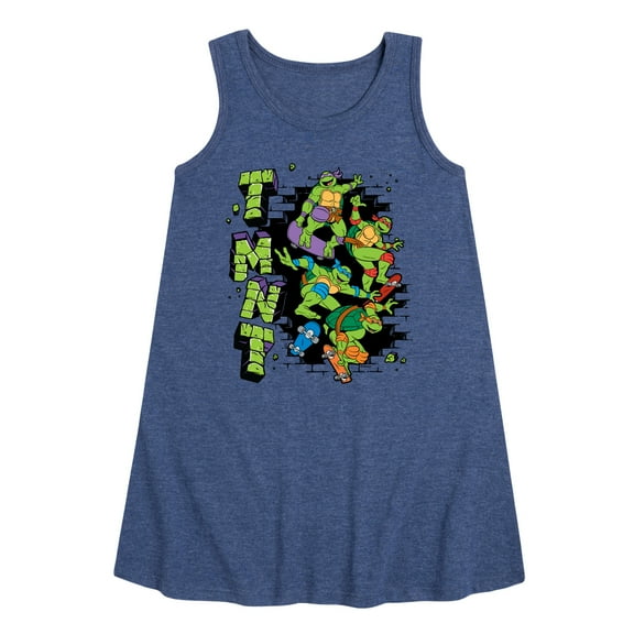 Teenage Mutant Ninja Turtles - Skateboards - Toddler & Youth Girls A-line Dress