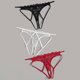 thumbnail image 4 of Lencería sexy para mujer YONGSHENG 3 piezas tanga abierta de encaje Talla regular, 4 of 5