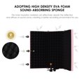 thumbnail image 3 of Graflsoa Foldable Portable Pop Filter with Noise Reduction, ABS+Sponge Construction, Pink, Blue, Grey, or Red, Ideal for Outdoor Recording and Singing, Lightweight and Compact Design, 3 of 6