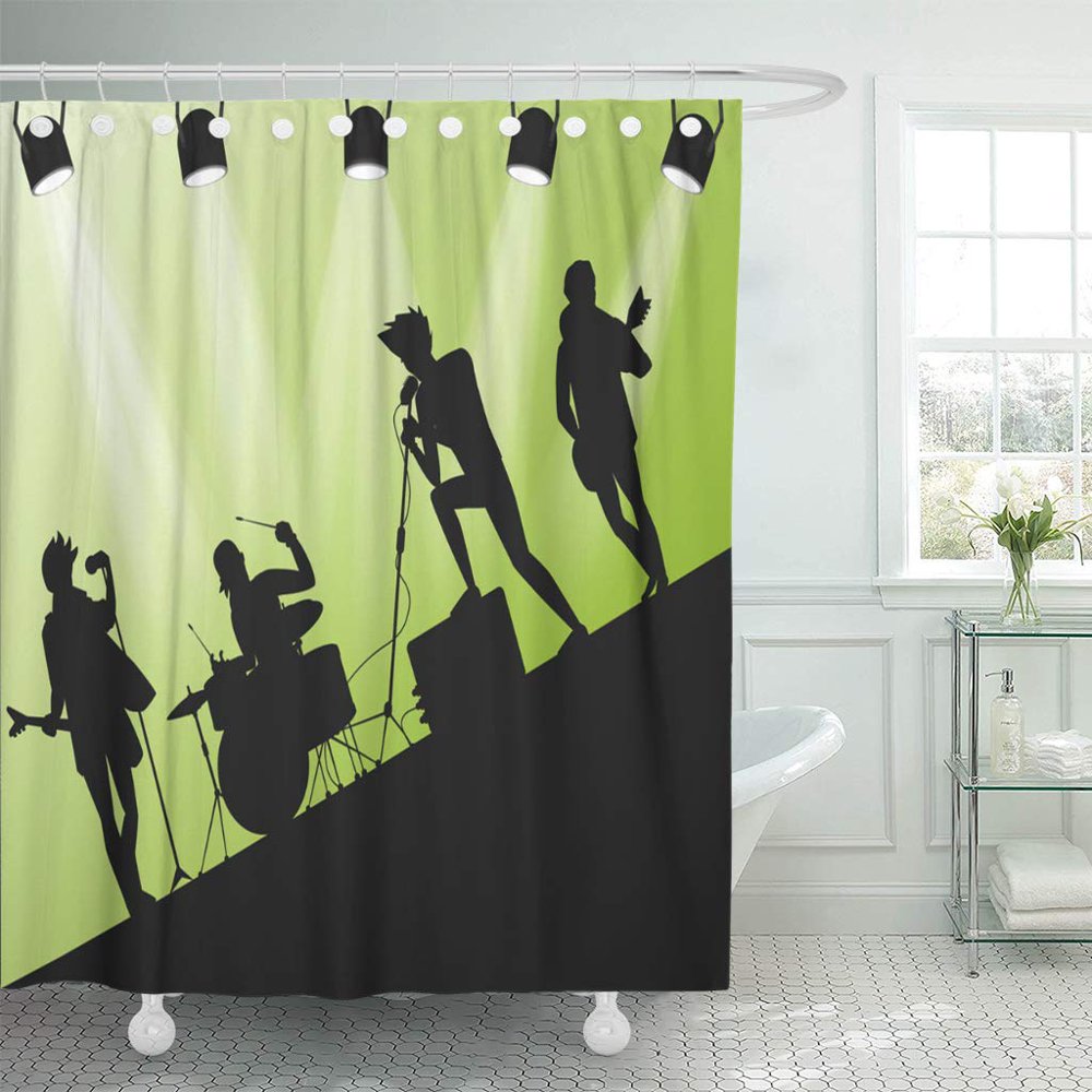 KSADK Singer Hard Rock Band Silhouette on Stage Action with Dance Group