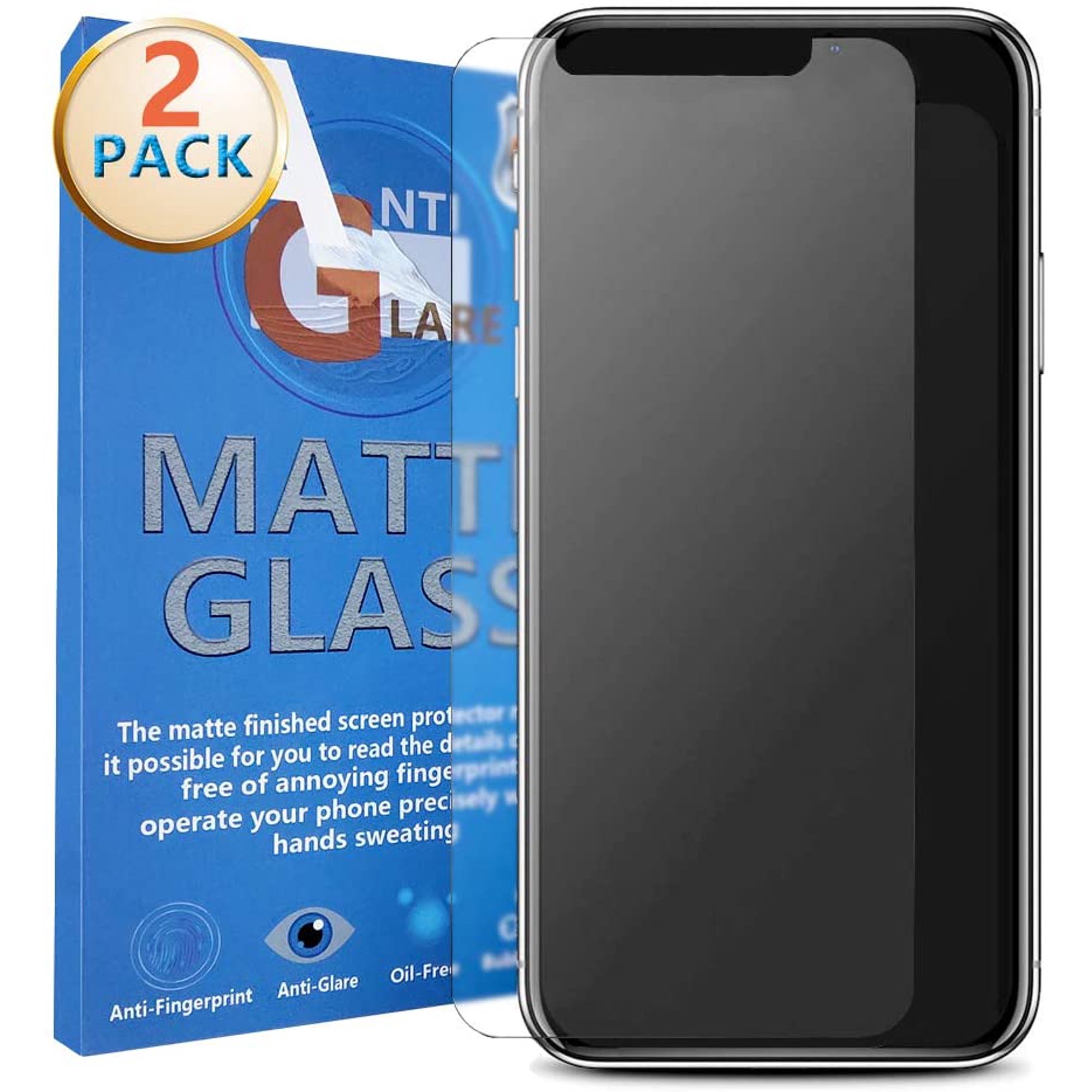 Santai Iphone 11 Pro Max Matte Screen Protector Iphone Xs Max Anti Glare Matte Finished Fine Matte Finished Tempered Walmart Canada