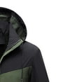 thumbnail image 3 of Odeerbi Hooded 2025 Casual Outwear Jackets for Men Detachable Cap Waterproof Dirt-proof Wind-proof Tear-resistant Zipper 2025 Casual Warm Jacket Gray, 3 of 3