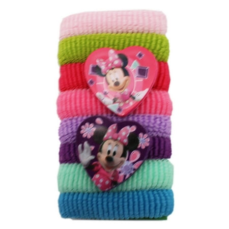 Disney's Minnie Mouse Assorted Mini Scrunchies (8 pc 2 Have Minnie)