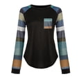 thumbnail image 3 of USSUMA Ladies Round Neck Fall Winter Top - Womens Long Sleeve Shirts Basic Tunic Tops Plus Size Graphic Womens Sweatshirts Pullover Graphic Sexy Cold Shoulder Womens Tops Dressy Casual Sexy, 3 of 6