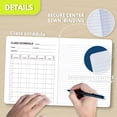 thumbnail image 6 of ONAVIA Composition Notebook Wide Ruled, 6 Pack, 200 Pages/100 Sheets, 9-3/4 x 7-1/5, Marble Composition Books Bulk for Students, Hard Cover, Black, 6 of 8