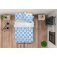 thumbnail image 3 of 3D Abstract Blue Geometric Pattern Quilt Cover Set Bedding Set Duvet Cover, 3 of 3