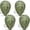 Green, variant on Fake Wasp Nest 4 Pack, Upgraded Waterproof Yellow Wasp Nest Decoy for Outdoor Hanging, Realistic Artificial Hornet Nests for Patio, Porch, Garden, Backyard, Eaves