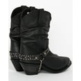 thumbnail image 3 of Shyanne Women's Tammye Slouch Harness Fashion Boot Round Toe - SH1131A BLK 7 M  US, 3 of 7
