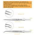 thumbnail image 5 of 6.4-inch Stainless Steel Tweezers with Straight & Curved Serrated Tip Multipurpose Forceps for Craft Repairing 2 Pack, 5 of 7