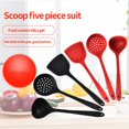 thumbnail image 1 of OUSITAID 5 Pcs/set Ustensiles de Cuisine Cuisson Cuisson Silicone Antiadhésif Spatule Racloir Tourneur, 1 of 9
