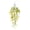 Yellow, variant on 1 Pc 29.5" Artificial Hanging Flowers Pansy Vine, 45 Heads Silk Floral Bush with Faux Eucalyptus Leaves, UV-Resistant Outdoor Front Porch Decor, Pure Alabaster White