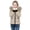 Khaki, variant on purcolt Girls Winter Coat Quilted Puffer Jacket Warm Parka with Removable Hood Insulated Outerwear 5-14 Years