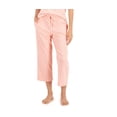 thumbnail image 2 of Charter Club Women's Cropped Cotton Pajama Pants, Orange Blossom, Small, 2 of 2