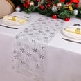 thumbnail image 2 of Tapete de mesa Snowkingdom Christmas Snowflake plateado 275 cm, 2 of 7