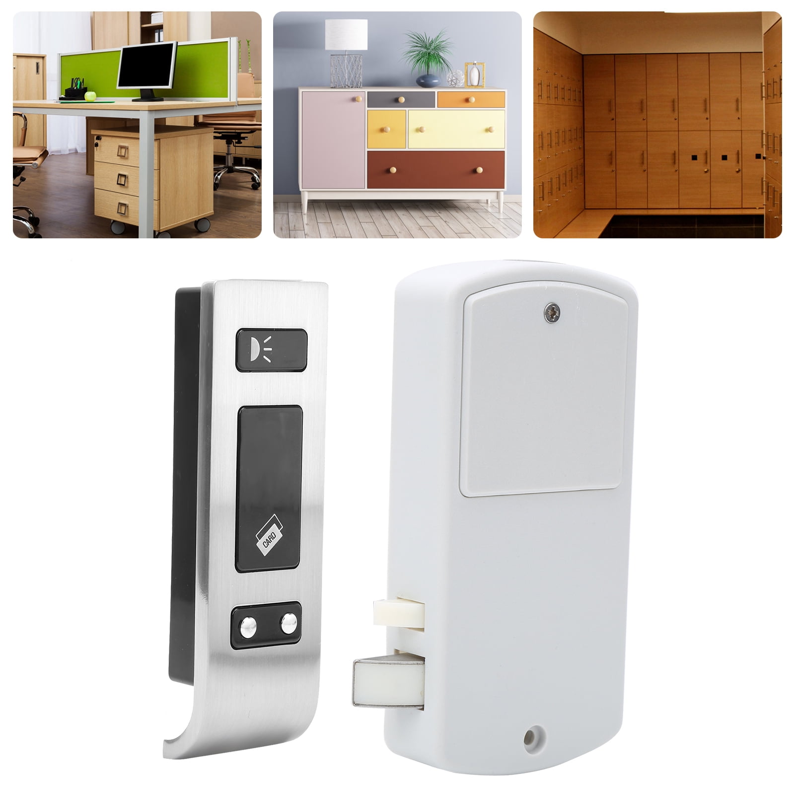 NFTIGB Electronic Cabinet Lock Smart EM Tag Unlock Keyless Inductive Sauna Locker Security Device, 5.91 inches / 15 cm Length